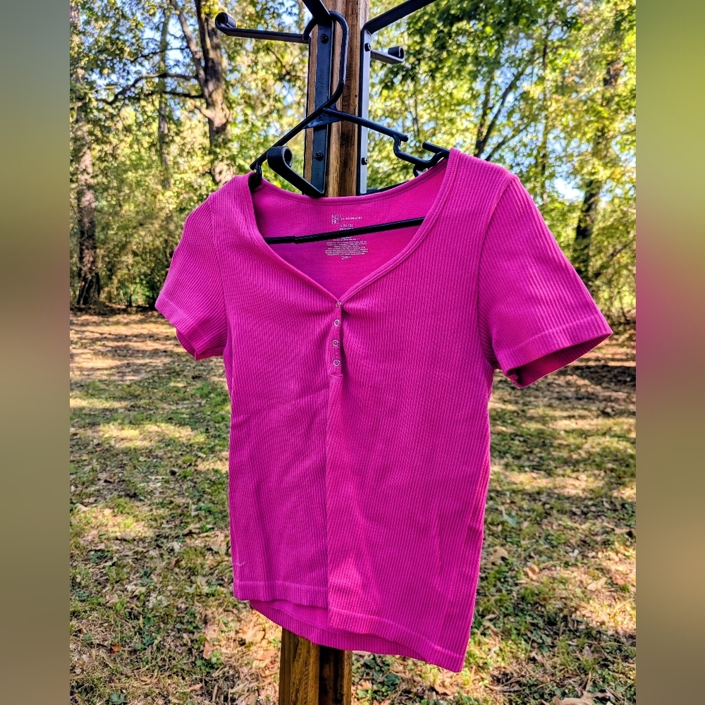 ❤️5/$25 Pink Short Sleeve Top